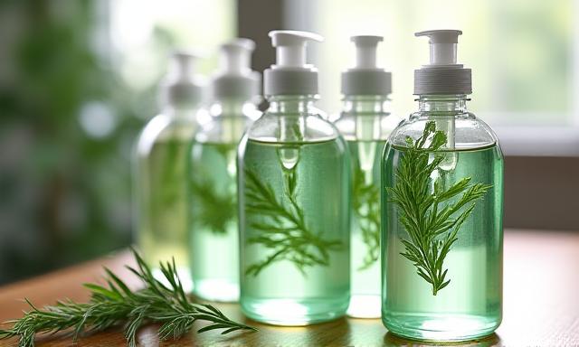 Limpieza con infusión de hierbas frescas